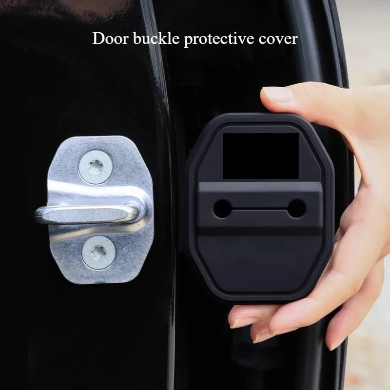 

For Mercedes-Benz Door Lock Buckle Protective Cover E Class E300L/GLC/C260L/GLB Storage Box, Interior Accessories Decoration