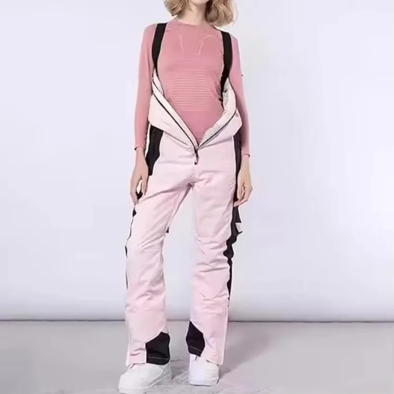 بدلات تزلج للسيدات من STLF مقاومة للماء وقابلة للتنفس من قطعة واحدة بدلة تزلج عالية الجودة بدون خياطة #4