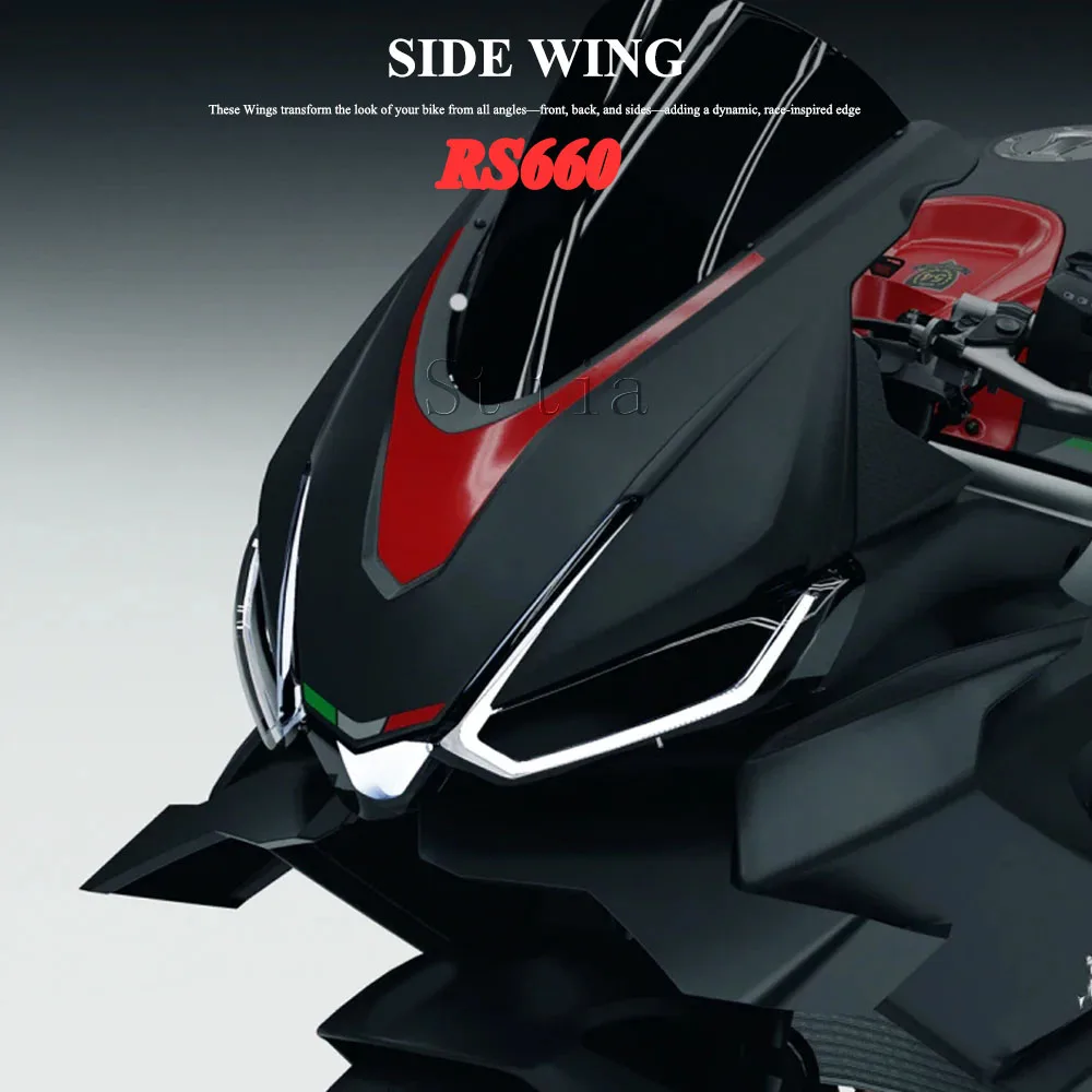 For Aprilia RS660 2021 2022 2023 2024 2025 2026 RS 660 New Motorcycle GP Side Wing Side Spoile Front Spoiler Lower Spoiler Flank