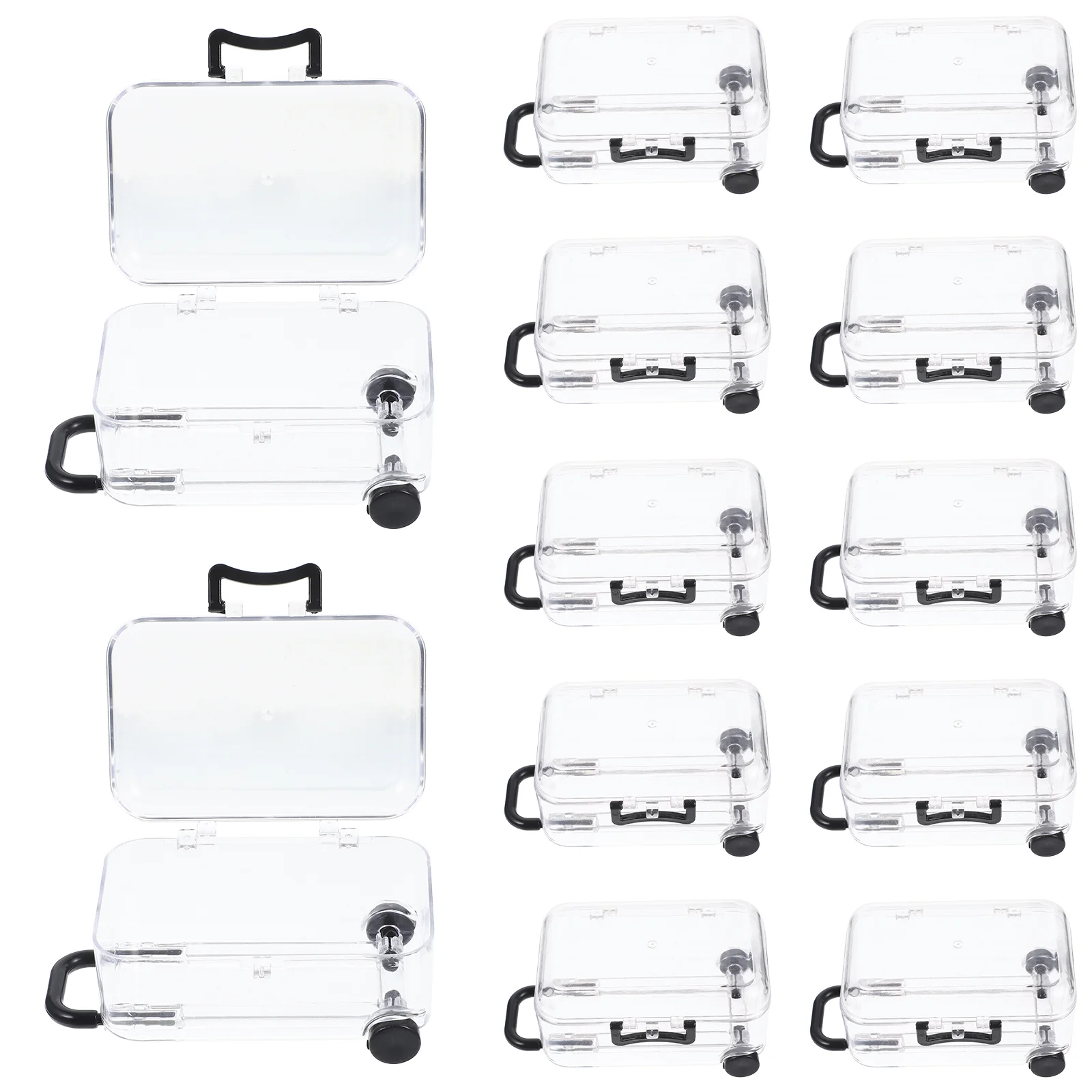 

Mini Trolley Case Wedding Candies Box Shirt Boxes for Presents Airplane Suitcase Decor Luggage