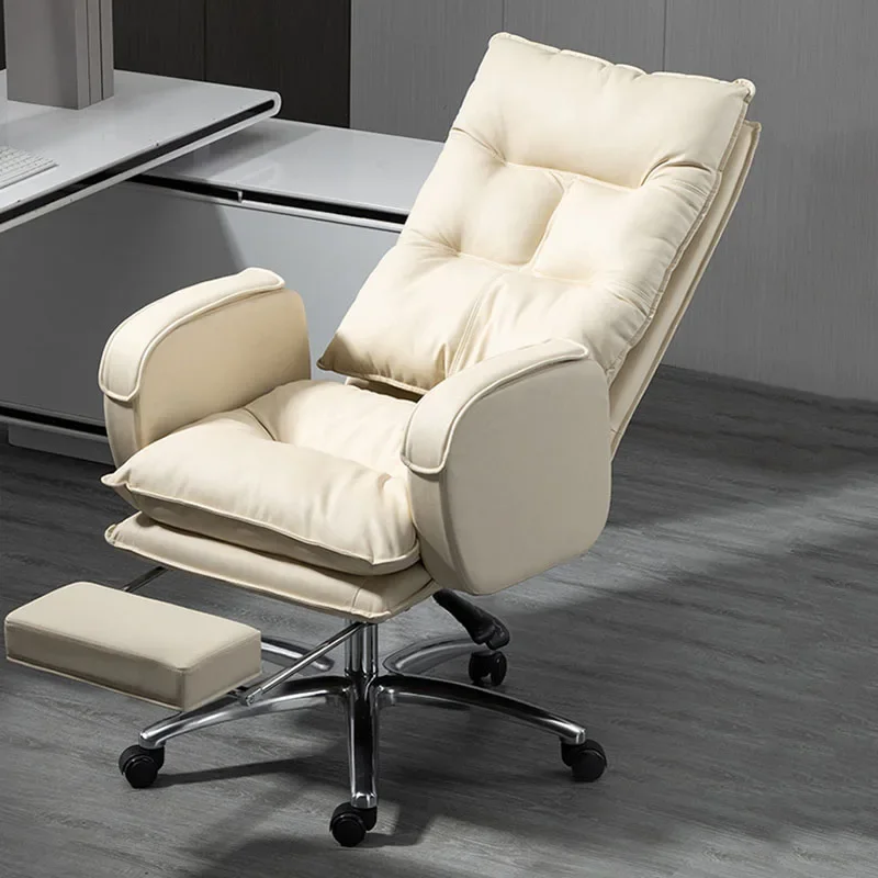 Comfortable Long Periods Office Chair Computer Household Dormitory Office Chair Lazy Leather Boss Sedia Ergonomica Furniture