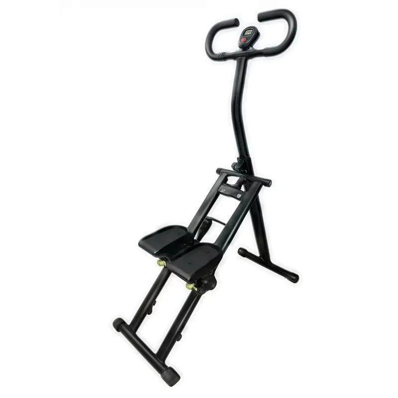 YTYIN Adjustable Incline Climbing Machine For Home Fitness Exercise Metal Workout With Rope Pulley Resistance System