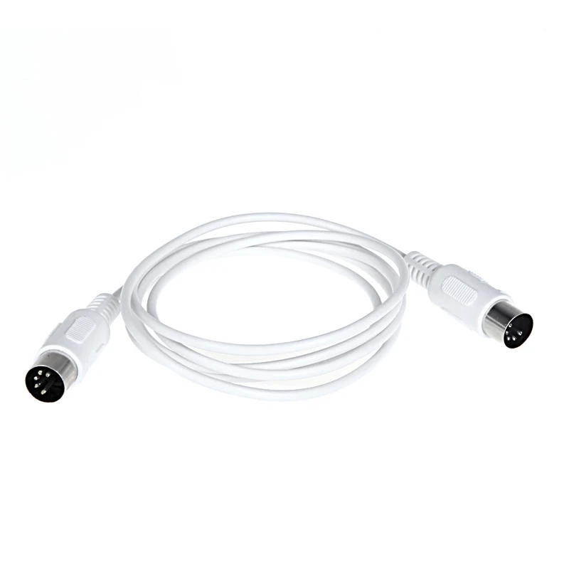 MIDI Extension Cable to Male 5 Pin 1.5/4.95FT High Quality 5 Pin Male to 5 Pin Male MIDI Extension Cable