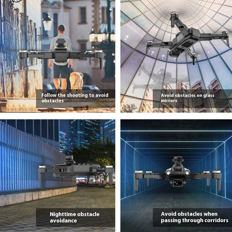 L900PROSE MAX FHD fotografía aérea quadcopter Dron GPS sin escobillas con láser para evitar obstáculos aviones de control remoto