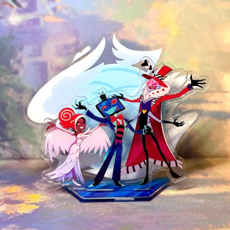 

Hazbin Hotel Vees Inspired Acrylic Standee Fandom Display Charm Desk Decor Vox Valentino Velvette Standee Charms Vox Standee