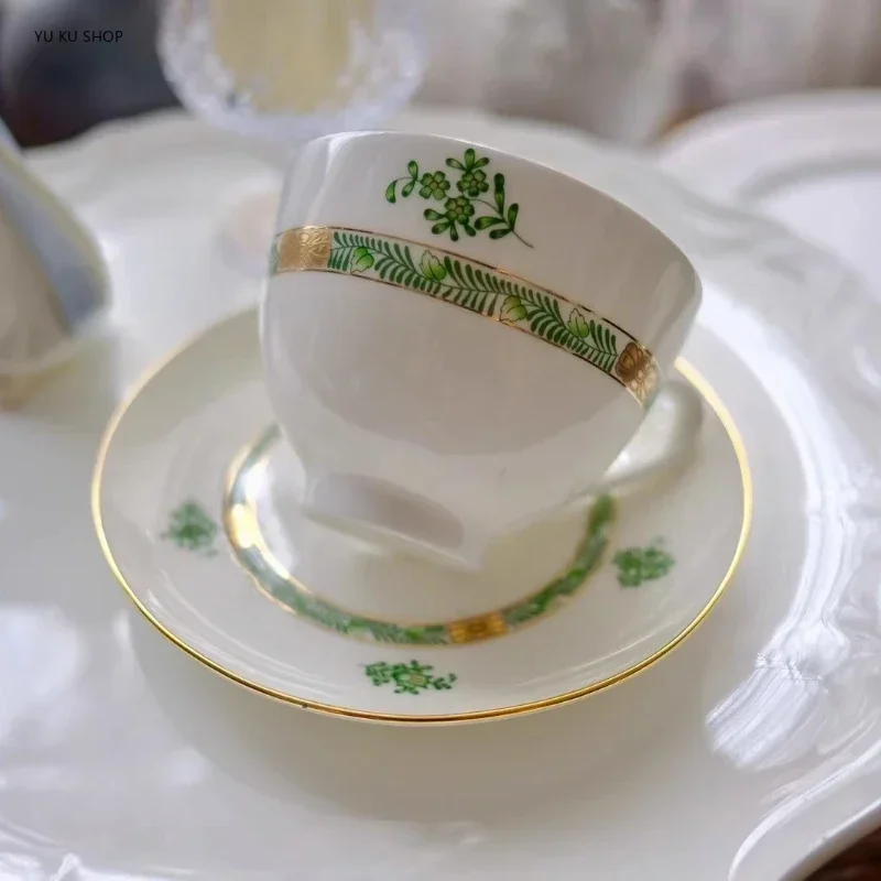 European Embossed Bone China Coffee Cup Fine Porcelain Egg Holder 4 Inch Bowl Coffee Cup Teacup Coffeeware Espresso Latte Mug