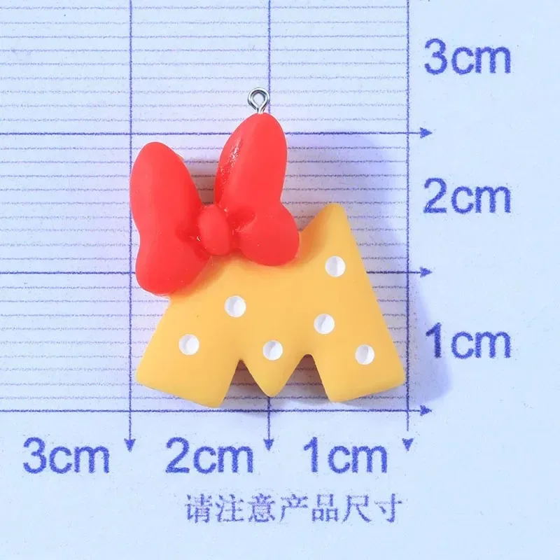 10 Stück Kawaii Cartoon-Maus-Schleifen-Anhänger aus Harz, DIY-Zubehör für Halsketten, Ohrringe, Armbänder und Schmuckherstellung – Detail 5