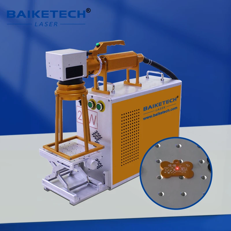 Automatische Vision Lasermarkeermachine Roestvrij staal Aluminiumoxide Markering Hoog rendement 30W Fiber Lasermarkeermachine