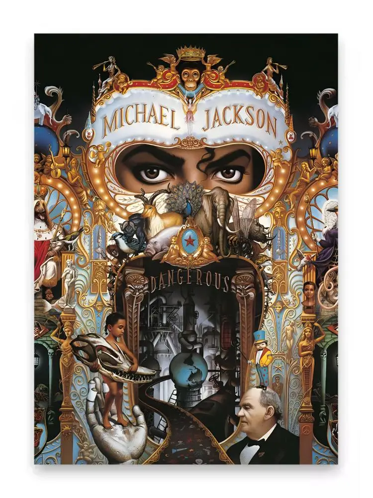 Berühmtes M-Michael-Jackson-Poster, moderne minimalistische Wandkunstdrucke für Schlafzimmer, Wohnzimmer, Heimdekoration, Inneneinrichtung, Geschenk