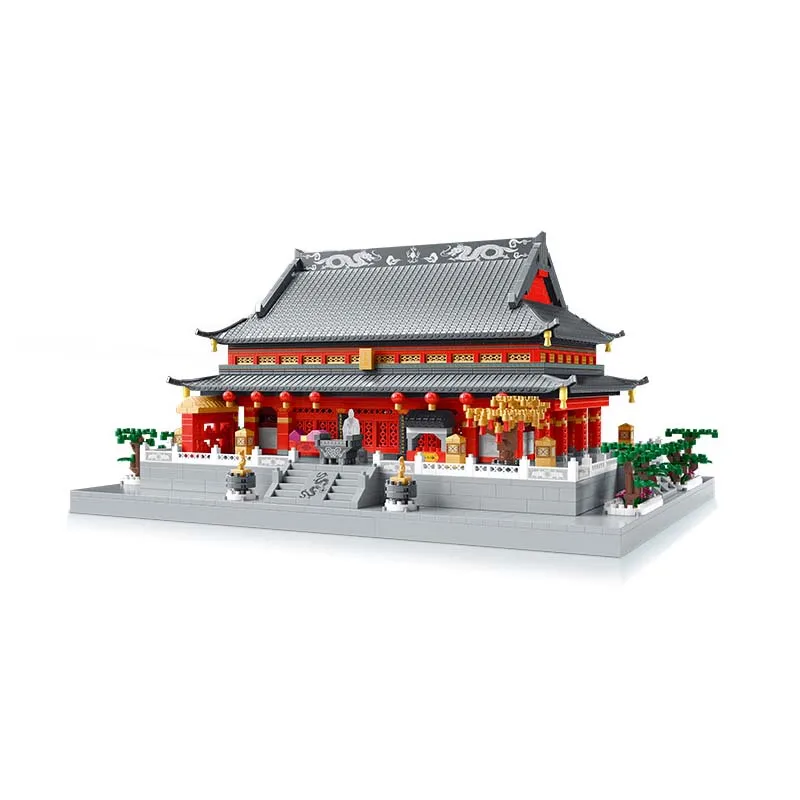 Famous Ancient Chinese Architecture mini diamond Blocks Model The tower Building Blocks Educational Kids Toys Bricks