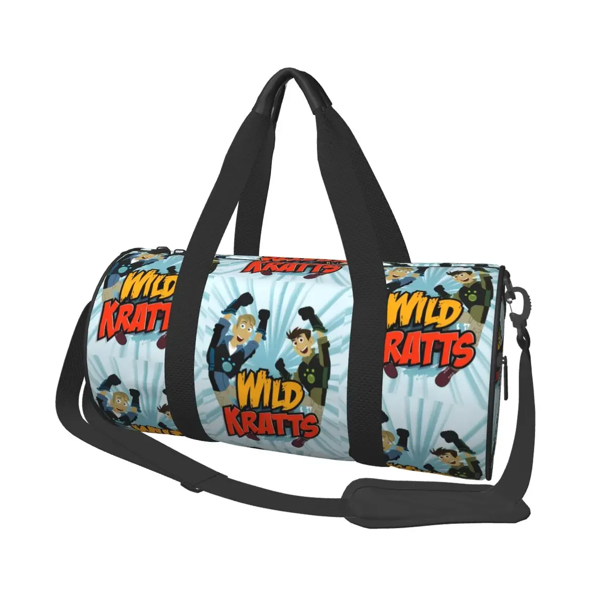 

Большая спортивная сумка с логотипом Wild Kratts, многофункциональная спортивная сумка, дорожные сумки, сумки для фитнеса