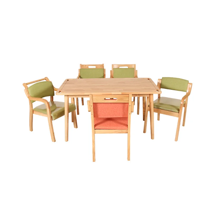 

Customizable wood dining table and chair combination