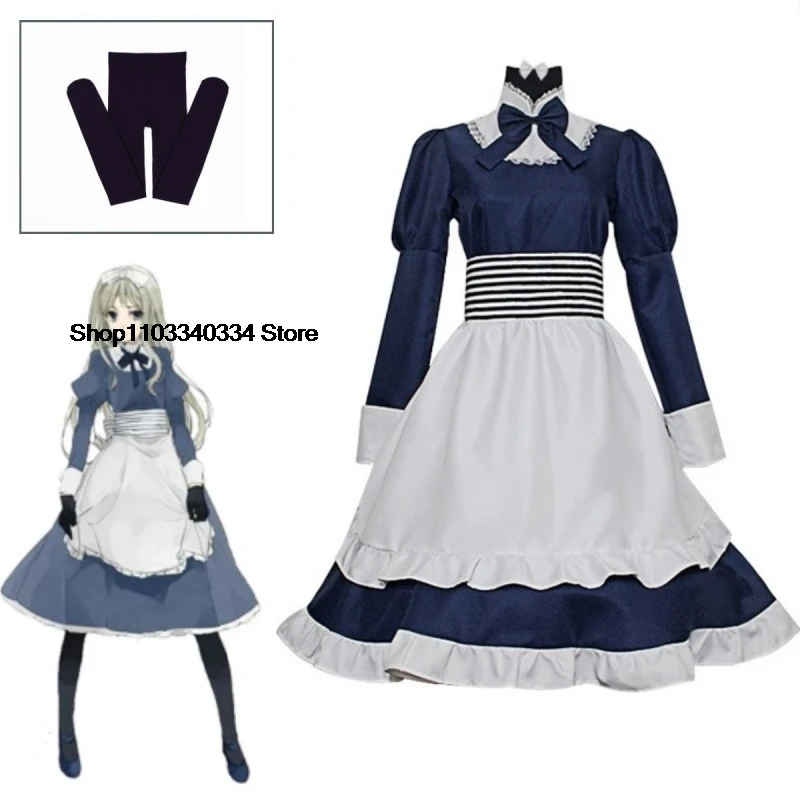 

Anime Axis Powers Hetalia Cosplay Costume Belarus Nataliya Arlovskaya Cosplay Costumes Dress Stocking Set Halloween Maid Dresses