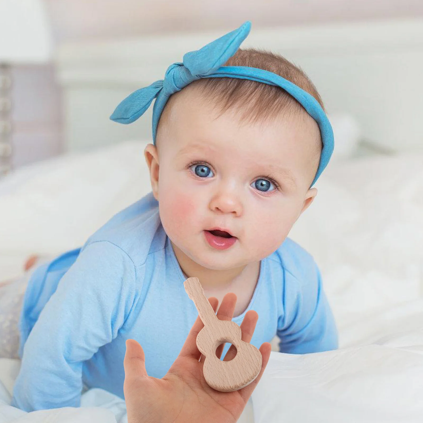 

Miniature Guitar Ornament Creative Music Hanging Decoration Unique Educational Toddler Musical Instrument Decor