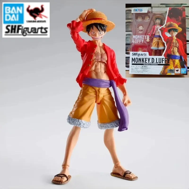 

В наличии Bandai S.H.Figuarts, оригинальная цельная фигурка Raid Onigashima Monkey D Luffy, аниме, экшн-фигурки, игрушки, подарки