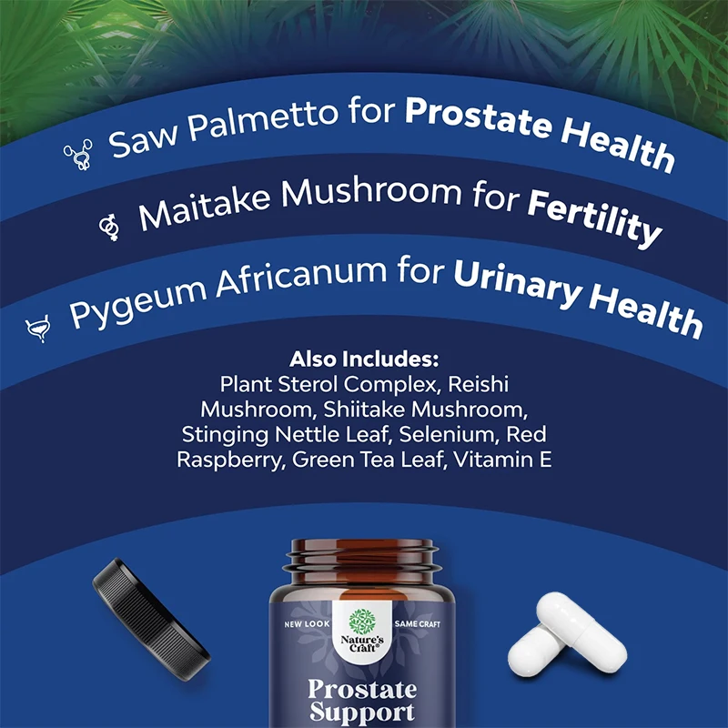 Premium Prostate Health for Men | Supports Prostate Health and Reduces Urinary Frequency | Natural, High-Quality Ingredients