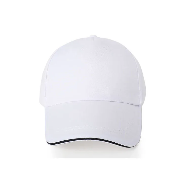 Customized Printed Logo Trendy 5-Piece Cotton Baseball Caps Men's Outdoor Activities Duck Tongue Cap Women's Fashion Trend Hats image 3