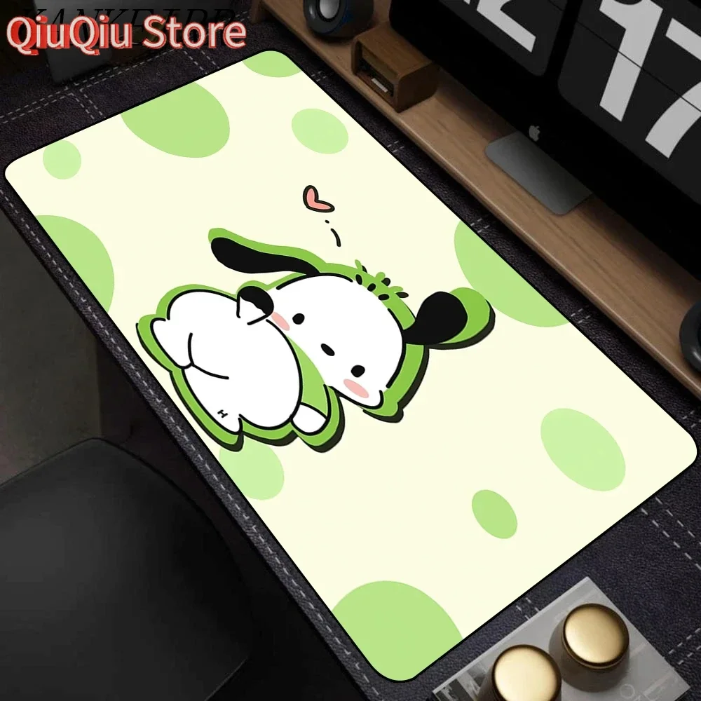 Kawaii Mauspad Laptop Cartoon Anime Gaming Tastatur Teppich XL Pochacco Mousepad PC Gamer Schrank Schreibtisch Matte Für Mädchen Geschenk