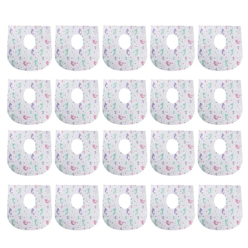 J15U 20Pcs Toilet Cover Disposable Large Individually Wrapped Toilet Cover