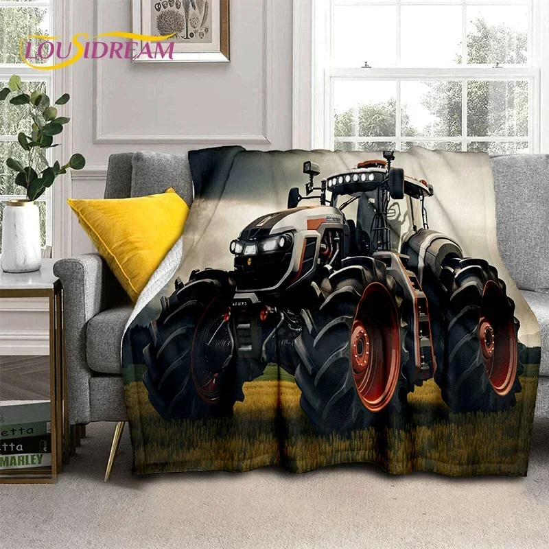 27 Style Truck Retro 3D Tractor Car Blanket,Soft Throw Blanket for Home Bedroom Bed Sofa Picnic Travel Office Cover Child Gift