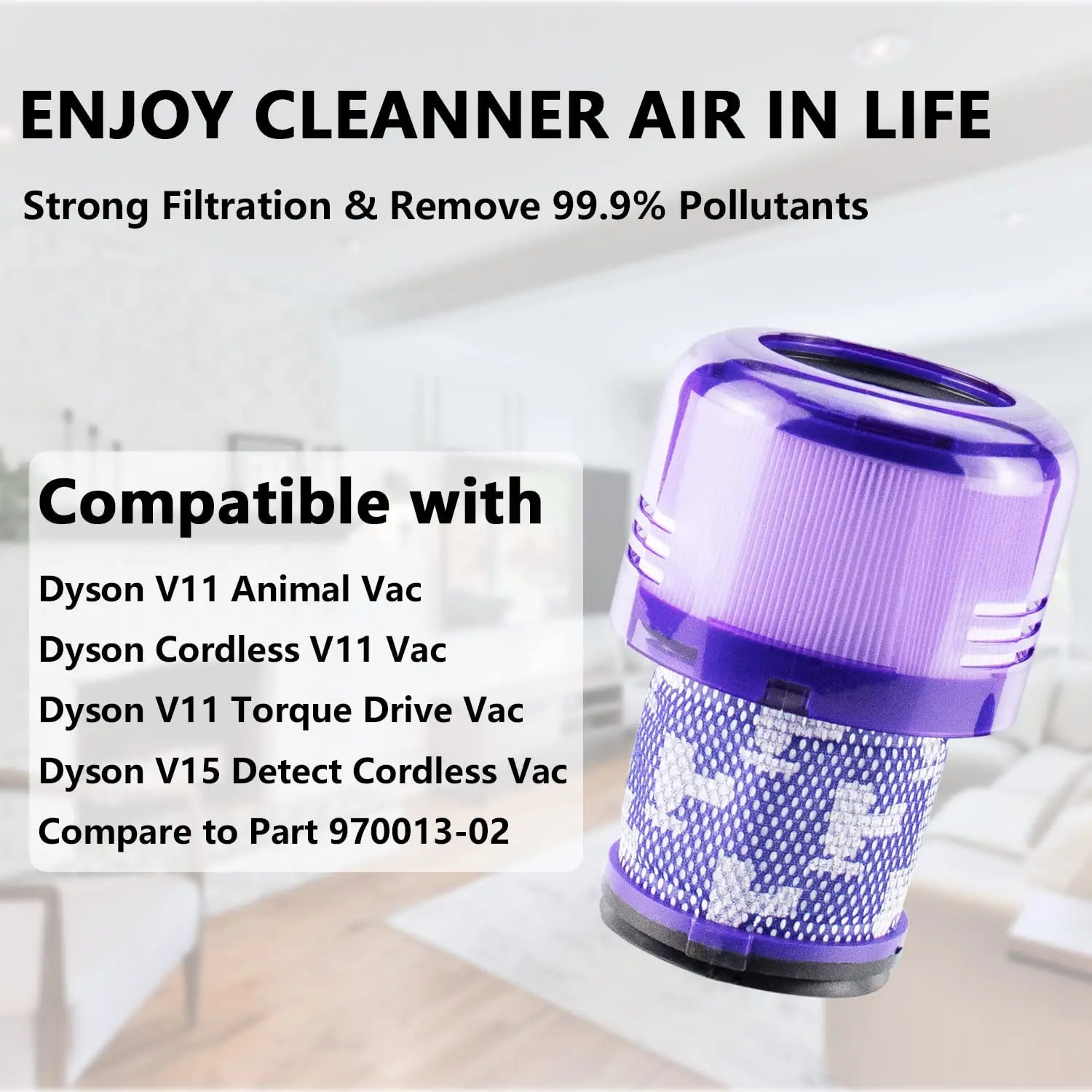 Voor Dyson V11 Koppelaandrijving V11 Dier V15 Detecteert Reserveonderdelen Stofzuiger Hepa Filter Vacuümfilters Onderdeelnr. 970013-02