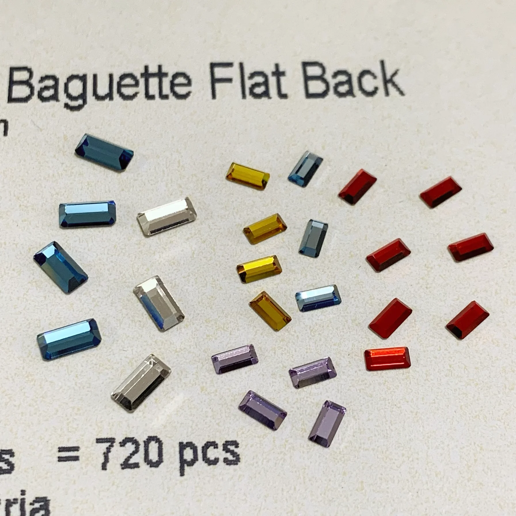 2510 Baguette Flat Back No Hot - огляд і ціна Hotfix Rhinestone Sheet