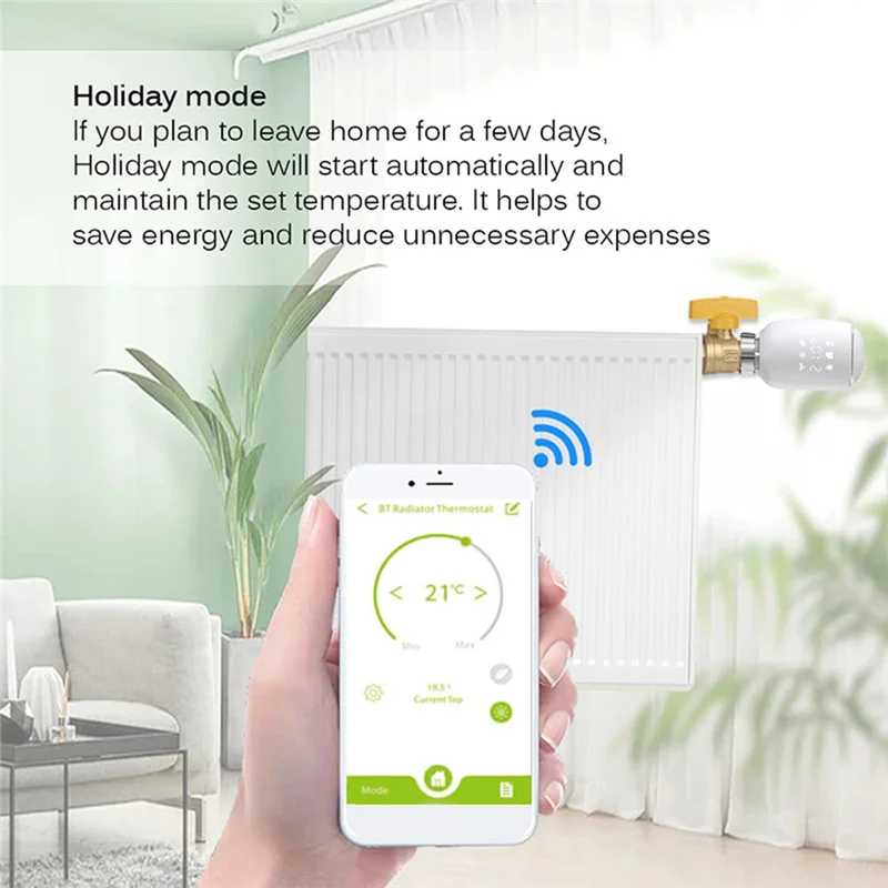 Zigbee สมาร์ท TRV โปรแกรมวาล์วหม้อน้ํา Thermostatic App รีโมทคอนโทรลอุณหภูมิ Alexa สําหรับ Google Home ใช้งานง่าย