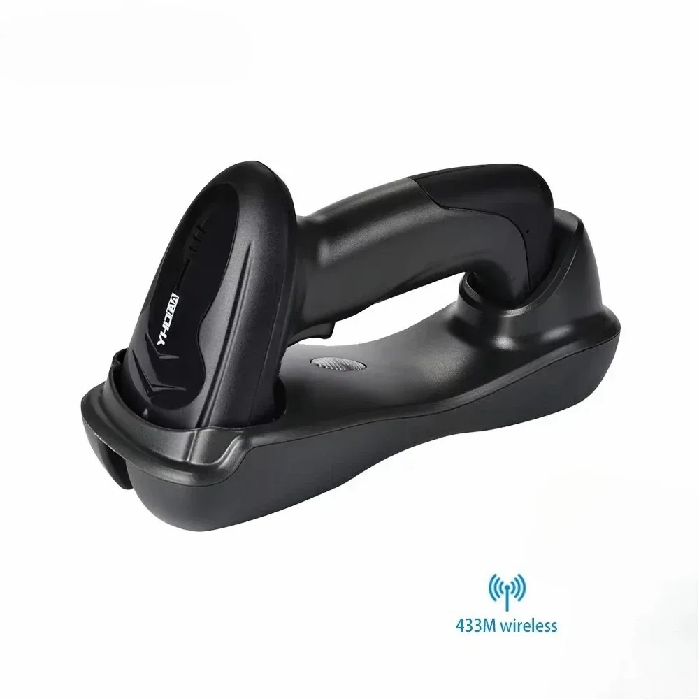 YHD-5300CM Long Range 433Mhz Wireless 1D CCD Industrial Barcode Scanner Rugged Bar Code Reader
