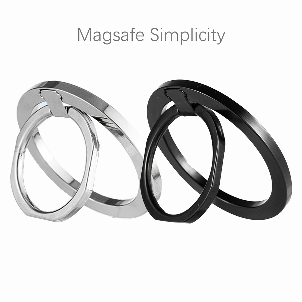 Magsafe metal strong magnetic suction rotating folding ring phone holder alloy portable universal desktop creative