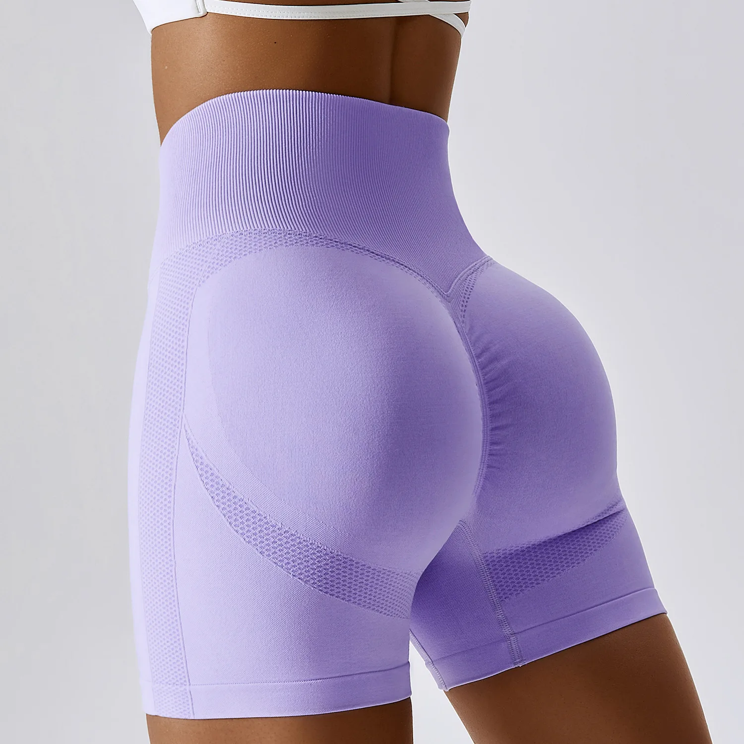 Yoga Women  Shorts High Waist Workout Shorts Gym Running Short Pants Sportswear