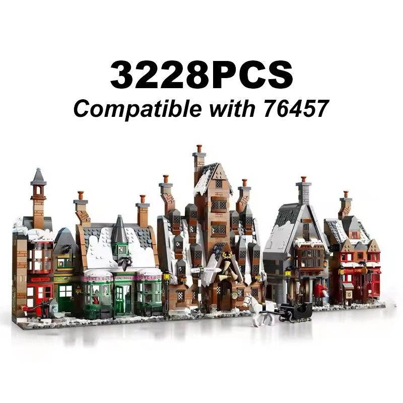 Compatibel 76457 Hogsmeades Village Bouwstenen Speelgoed Kasteel Model Monteren 3228 Stuks Bricks Speelgoed Voor Kind Volwassen Verjaardagscadeau