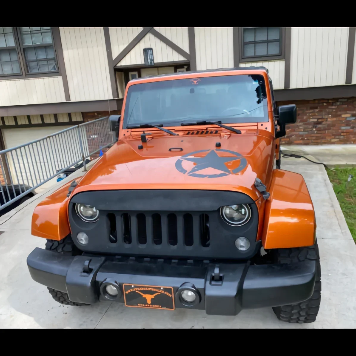 Car Stickers Vinyl Decal Army Star Sticker For JEEP Wrangler and All Other 4x4 Models Accessories Decoration 15cm*15cm