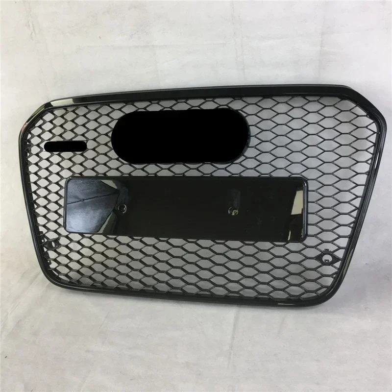 

(Для RS6 Style) Передний спортивный шестигранный сетчатый сотовый капот, черный для Audi A6/S6 C7 2012 2013 2014 2015, аксессуары для стайлинга автомобилей