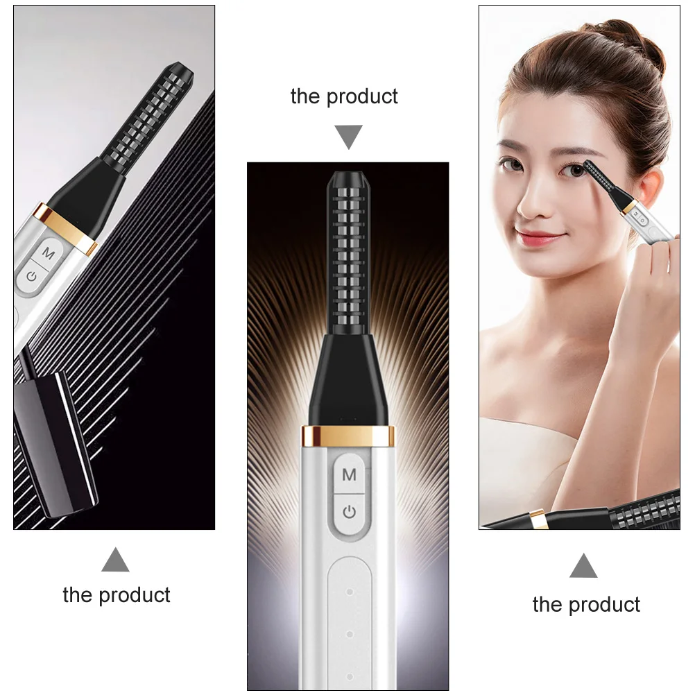 

Electric Eyelash Curler USB Charging Heated ABS Long Lasting Natural Professional Beauty Tool Eyelash Curling Clip