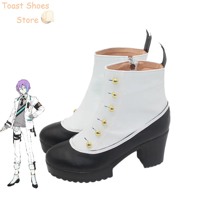 Cute kamispiro Rui Cosplay Shoes Game Project Sekai Colorful Stage PU Leather Shoes Halloween Party Boots Costume Prop