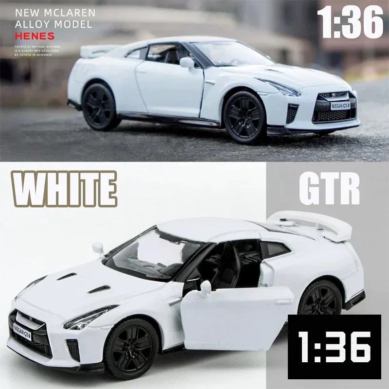 

Nissan GTR легкосплавный автомобиль 1:36, масштабная модель, литой автомобиль, игрушки для мальчиков, подарок на день рождения, игрушки, коллекция автомобилей