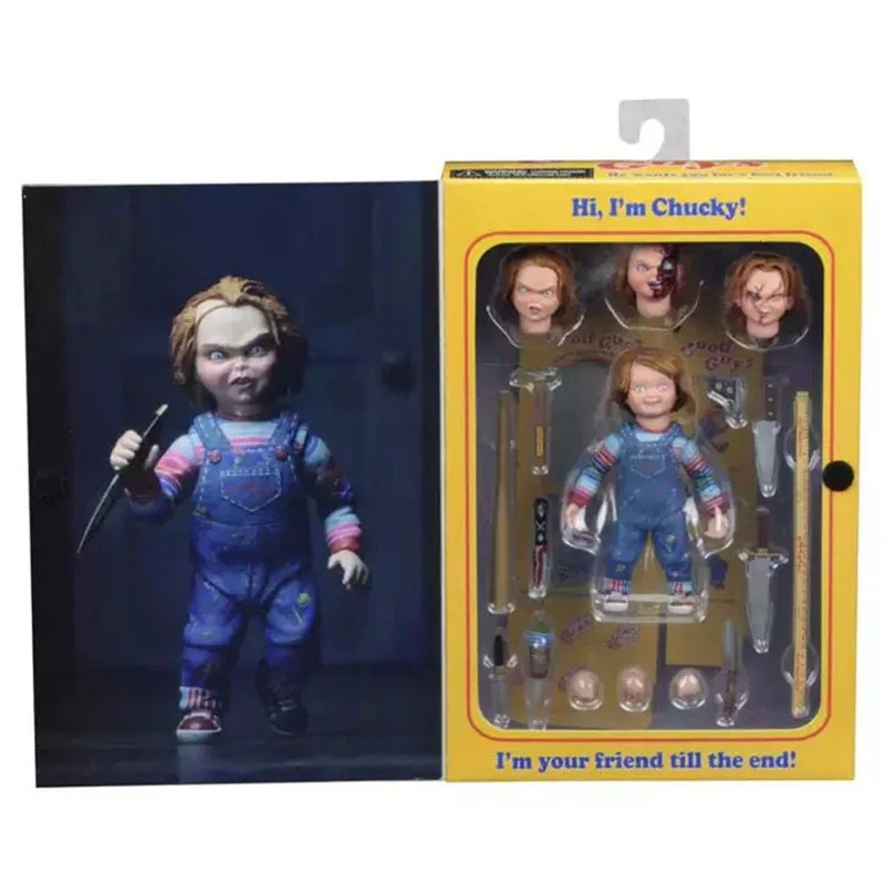 

NECA 42112 экшн-Фигурки игрушки фильм Ultimate Чаки фигурки аниме 4 дюйма ПВХ Коллекционная модель кукла рождественский подарок для детей
