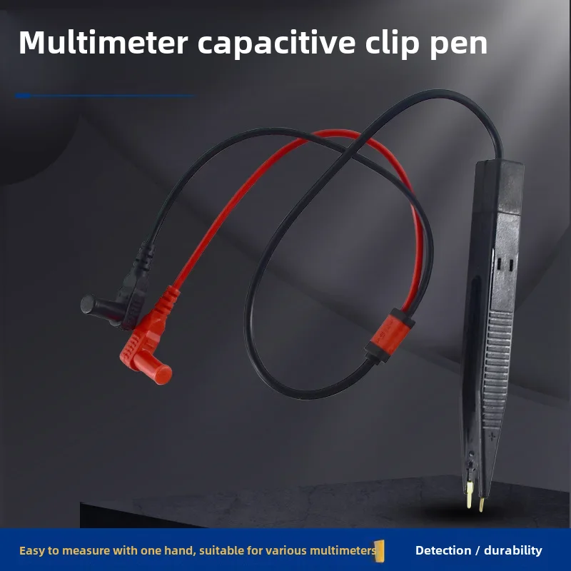 Multimeter Capacitor Inductor Clip Pen Test Pen SMD Patch Clip Pen Tweezers Test Clip LCR Test Pen