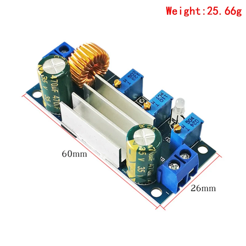 Proteção Automática! 5A Max DC-DC XL4005 Step Down Buck Módulo de fonte de alimentação Placa de carga de lítio CC/CV ajustável para Arduino