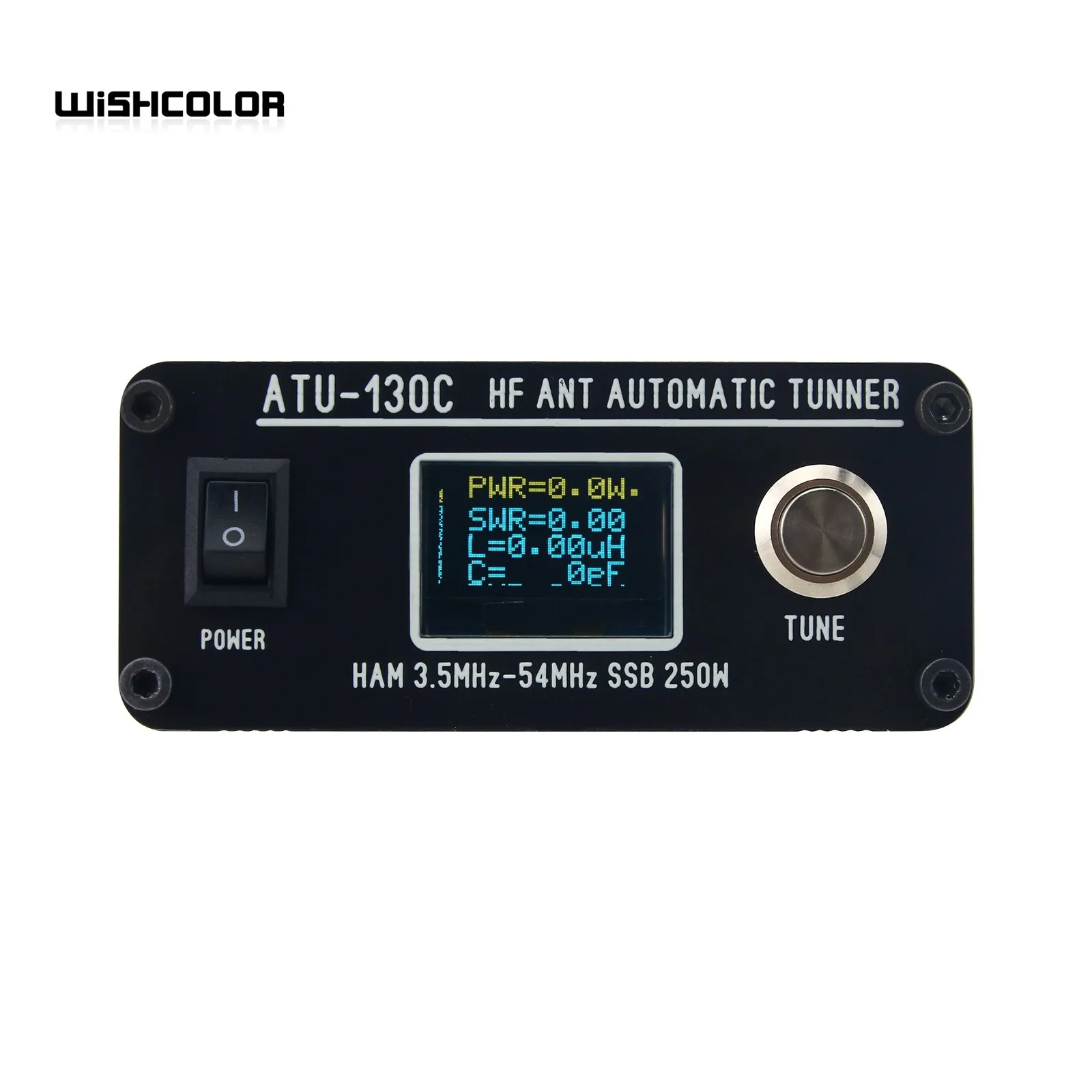 HamGeek ATU-130C Sintonizzatore automatico per antenna HF da 250 W 3,5 MHz-54 MHz Supporta AM FM CW SSB per radio amatoriale