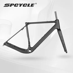 Spcycle T1000 Carbon Gravel Bike Frame Disc Brake UDH Hanger 700x50C T47 Thread BB Endurance Road Bicycle Carbon Frameset