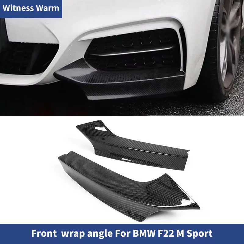 Carbon Fiber Front Splitters Lips for BMW M235i M240i F22 M Sport Coupe Convertible 2014-2017 Car Front Bumper Spoiler