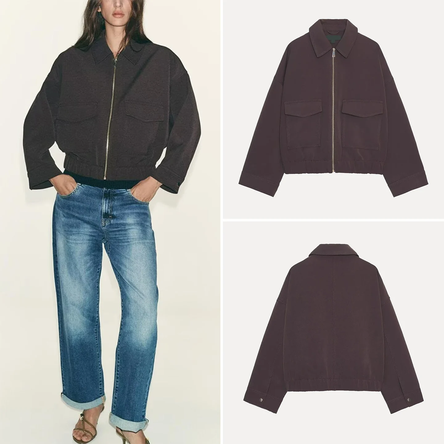 

Женское пальто Z Jaet 2025 New Faion Personali Temperament ket, украшенная верхней одеждой, осеннее женское пальто с подставкой