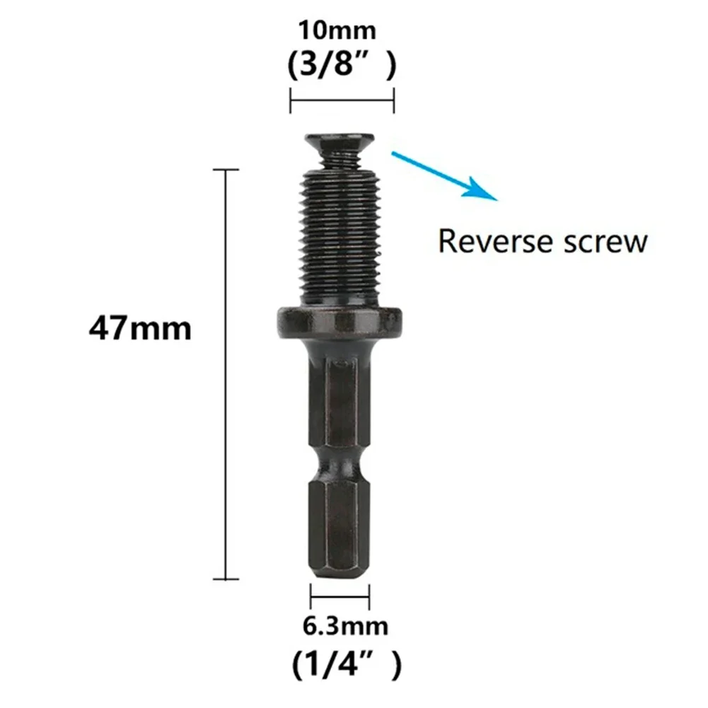 1Pcs 1/4 To 3/8Inch 1/4 To 1/2Inch Hex Shank Electric Drill Chuck Adapter Drill Chuck Adapter Converter Power Tool Accessories