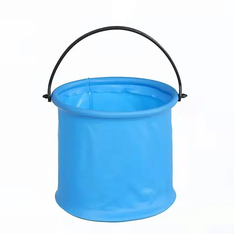 Beach Sand toys Play Bucket Toy Folding Collapsible Bucket Gardening Tool Outdoor Pool Play Tool Toy Kids Summer Water Fun