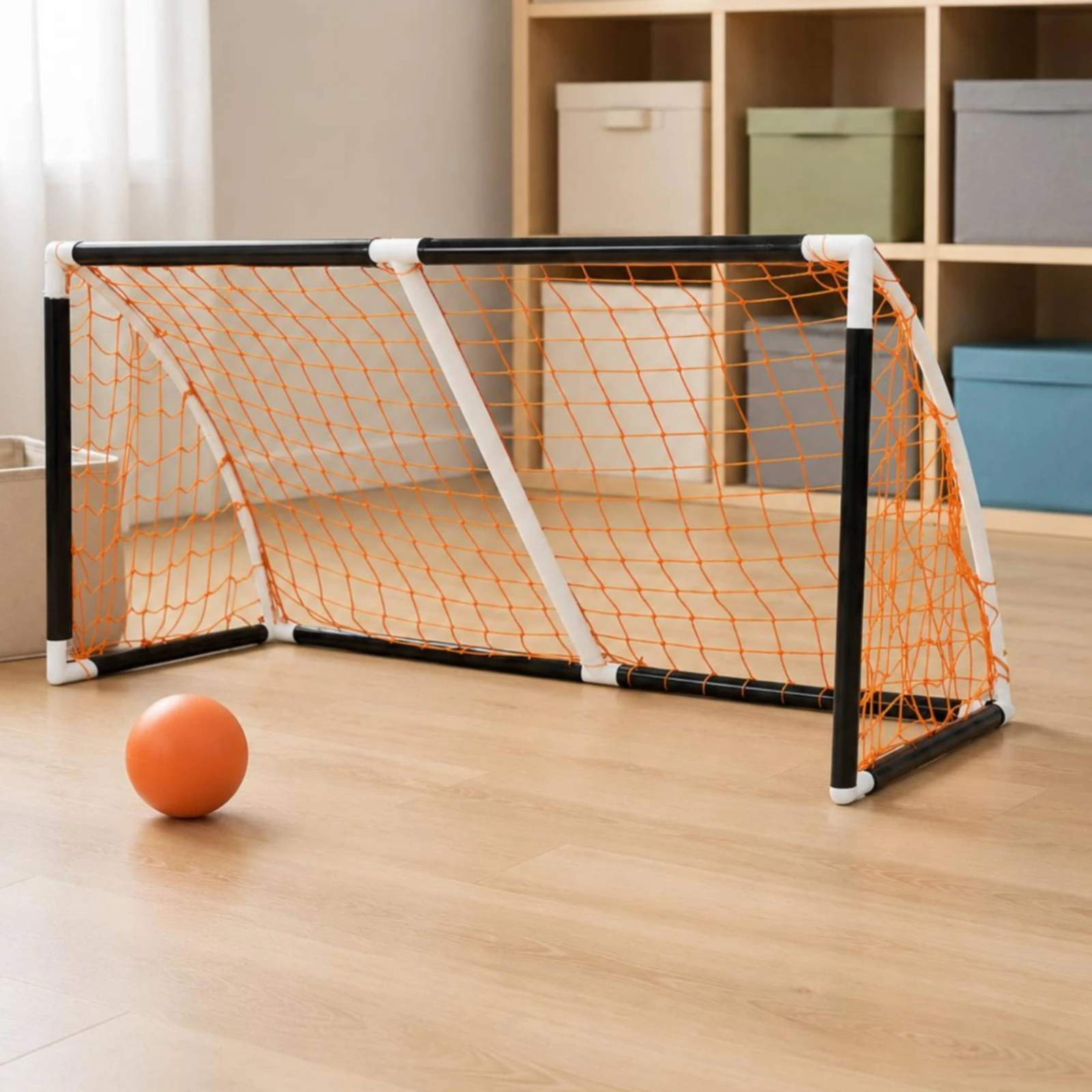 Tragbares Fußballtor, orangefa – Outdoor Sports Net Bewertung und Preis