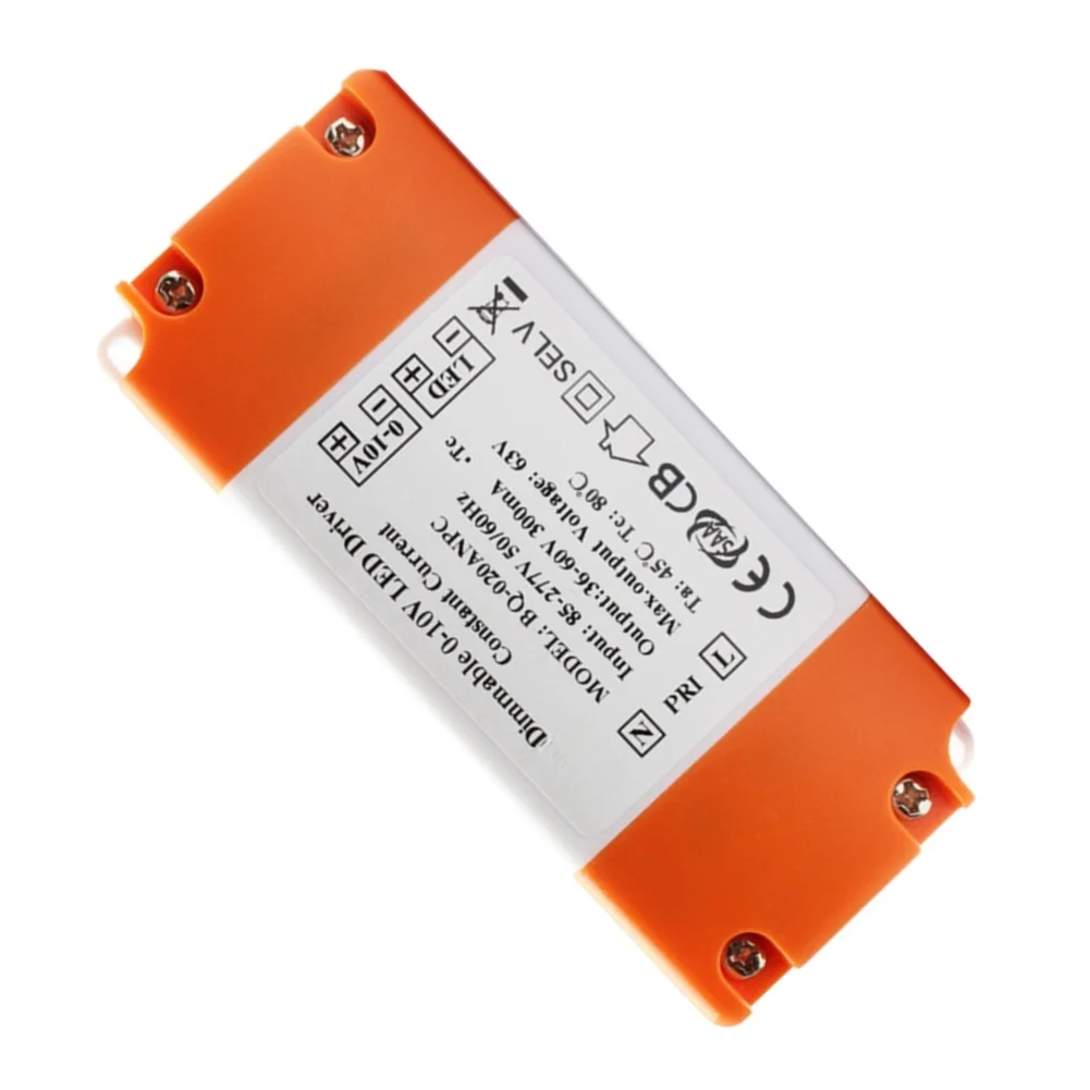 for PWM 0-10V LED Constant Current Power Supply Driver Adapter 40-55V 0.3A 220V Input Size 100x43x21mm for Ceiling Downlight Use