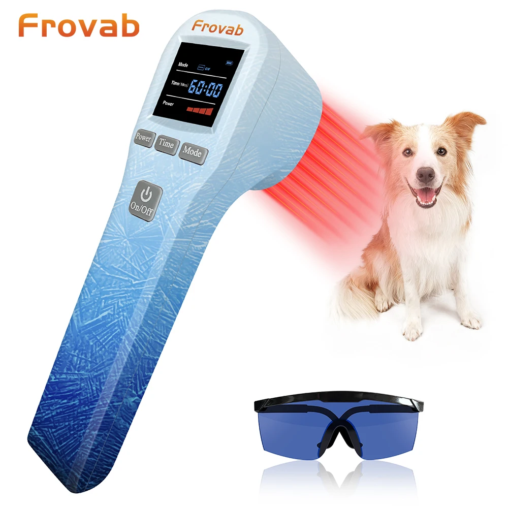 

Frovab 808nm×4 Low Level Laser Therapy Device for Arthritis Wounds Injury Joint Pain Relief Cold Laser Therapy for Dog Cat Pet