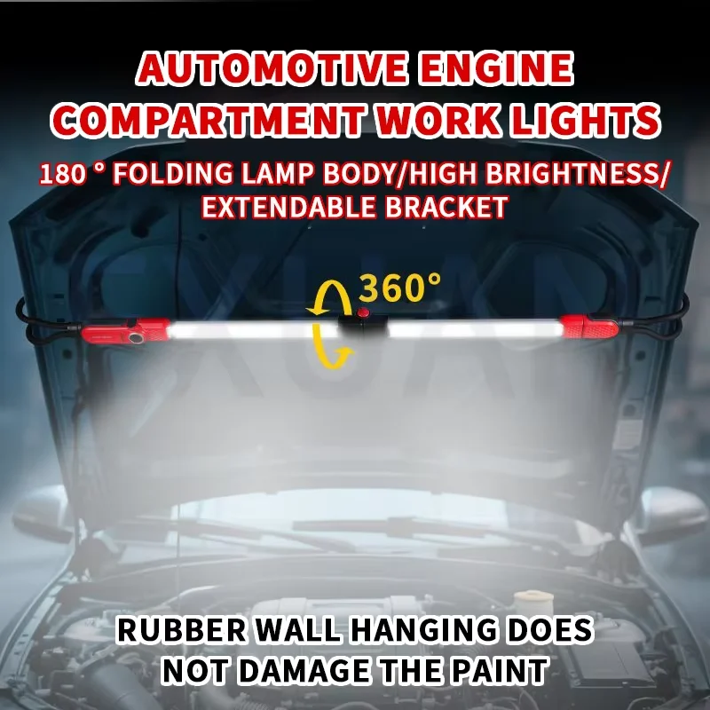 

Auto Repair Hood Folding Work Light Night Maintenance Light Car Cabin Lighting Strong LED Portable Car Repair Hood Work Light