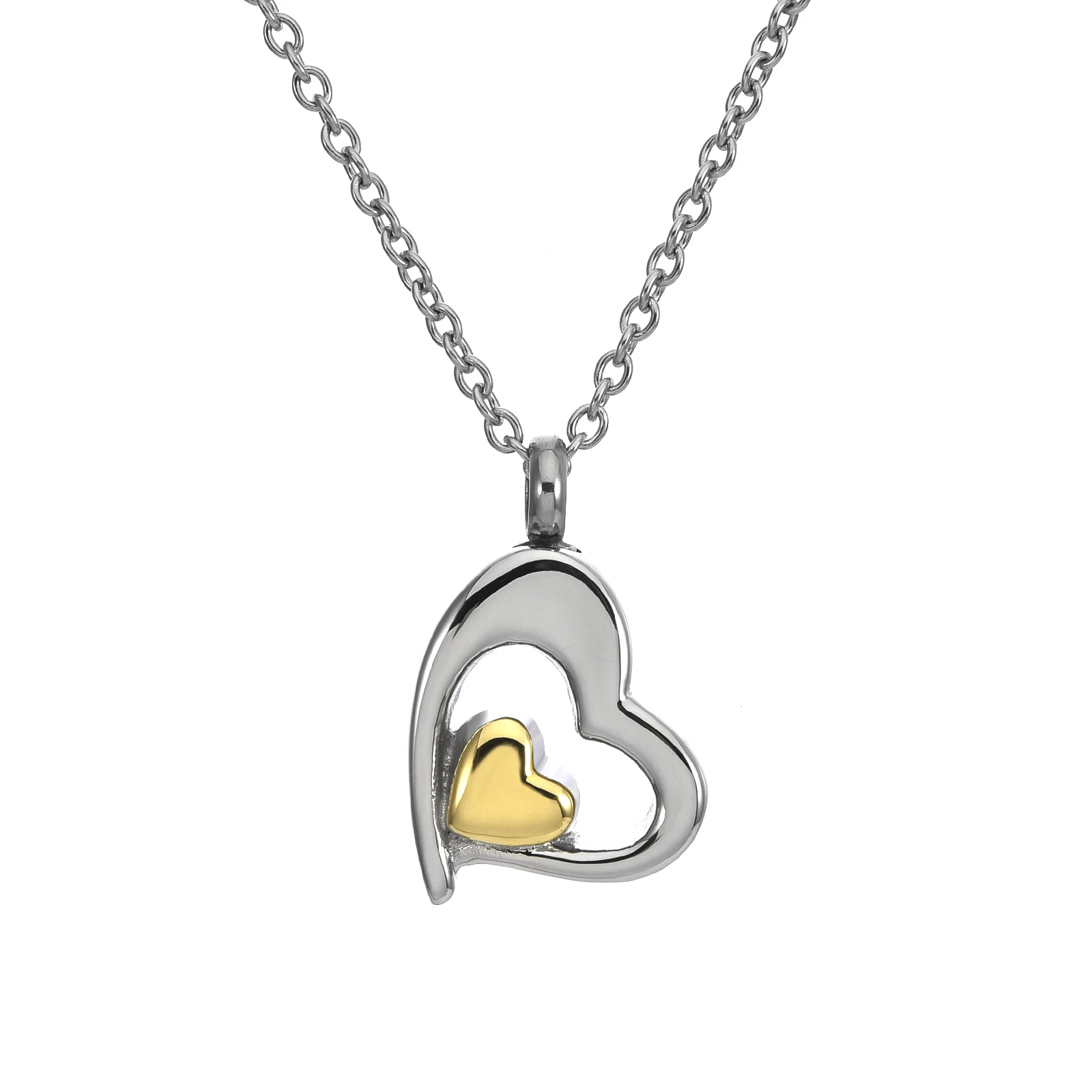 مجوهرات حرق الجثث للرماد للإنسان تذكار من الفولاذ المقاوم للصدأ قلادة تذكارية قلادة جرة الحرق للرماد البشري #2